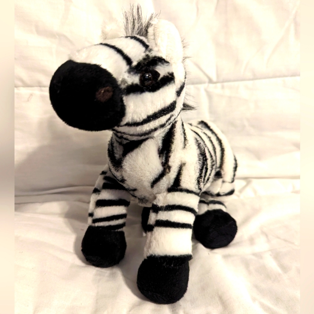 🔵 2 /$10 Webkinz Ganz Zebra Stuffed Animal Plush HM163 No Code